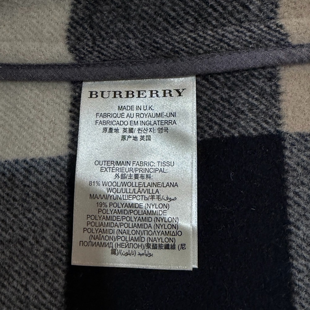 Burberry Charcoal Toggle Pea Coat - Picture 4 of 6